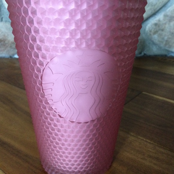✔️ New Starbucks 2022 Soft Touch Pink Studded Tumbler with Lid and Straw - Picture 3 of 6